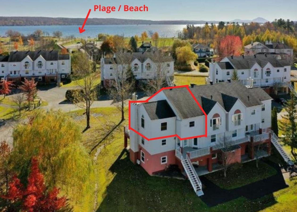 Chaleureux Condo A Magog Exterior foto
